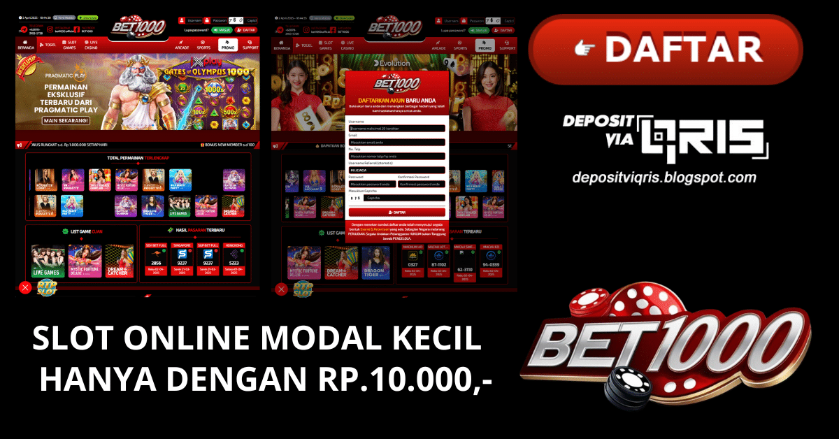 slot online modal kecil